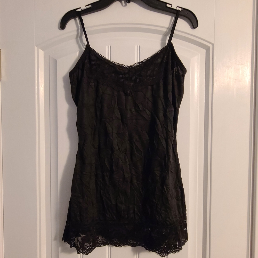 Maurices Lace Trim Crinkle Cami